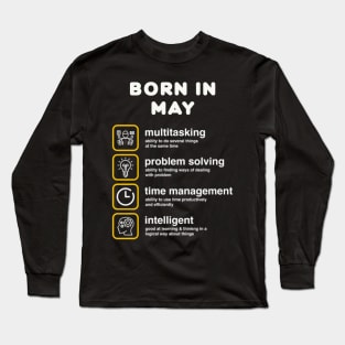 Born in May Long Sleeve T-Shirt